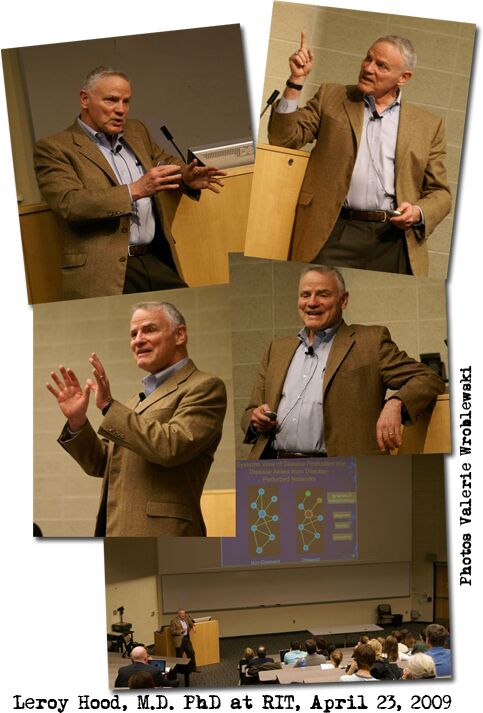Leroy Hood lecturing at RIT